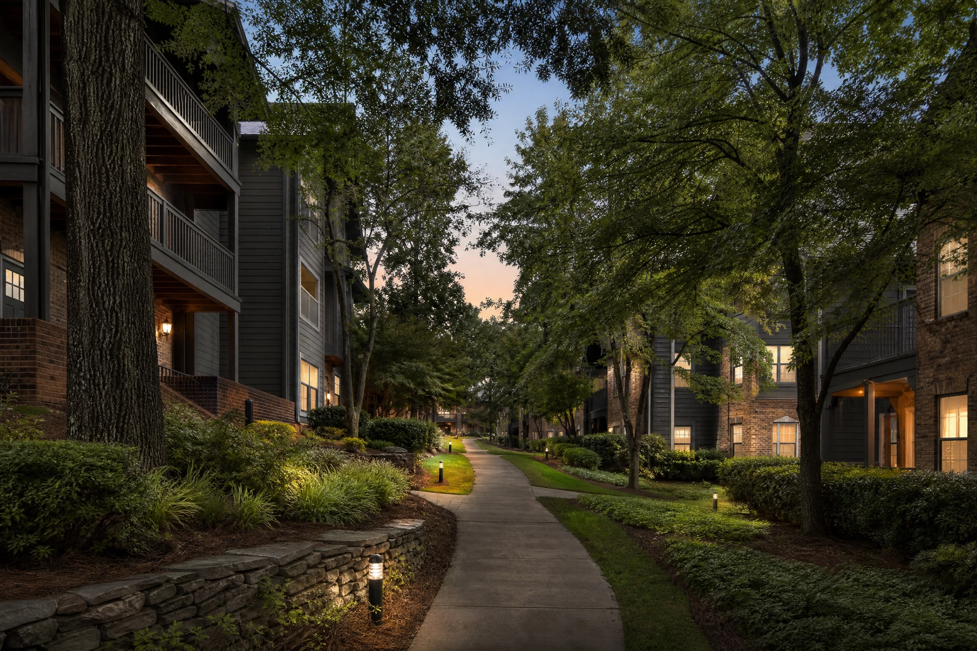 Exterior multifamily building