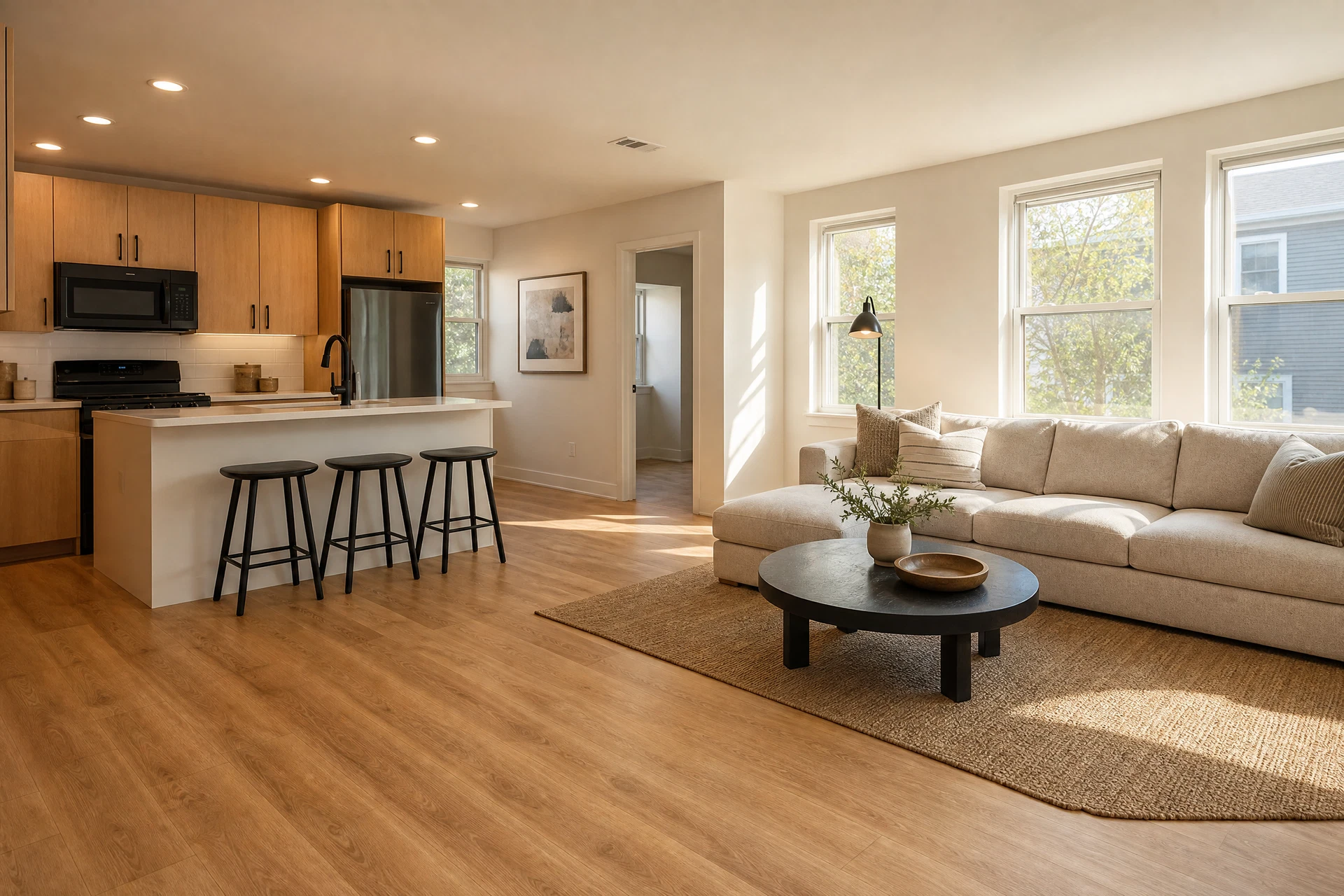 Renovated apartment interior